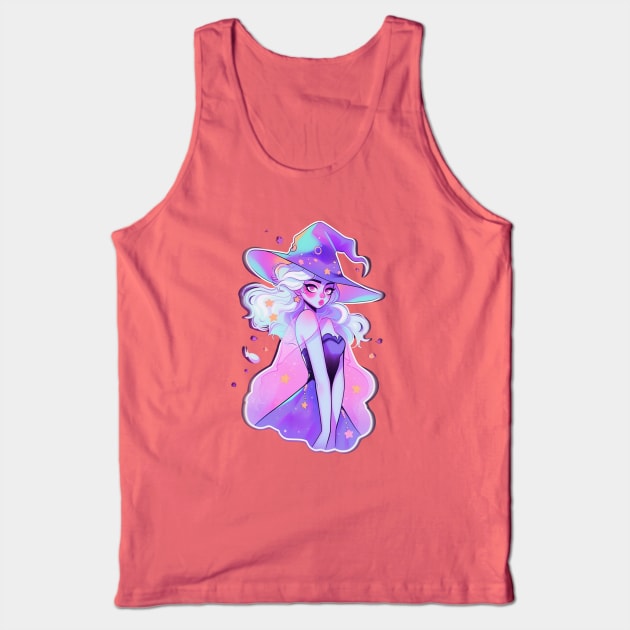 Kawaii Cute Witch Tank Top by DarkSideRunners